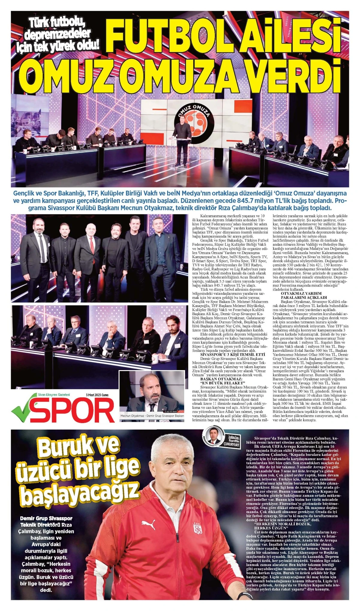 03.03.2023 Sivas Ekspres Gazetesi