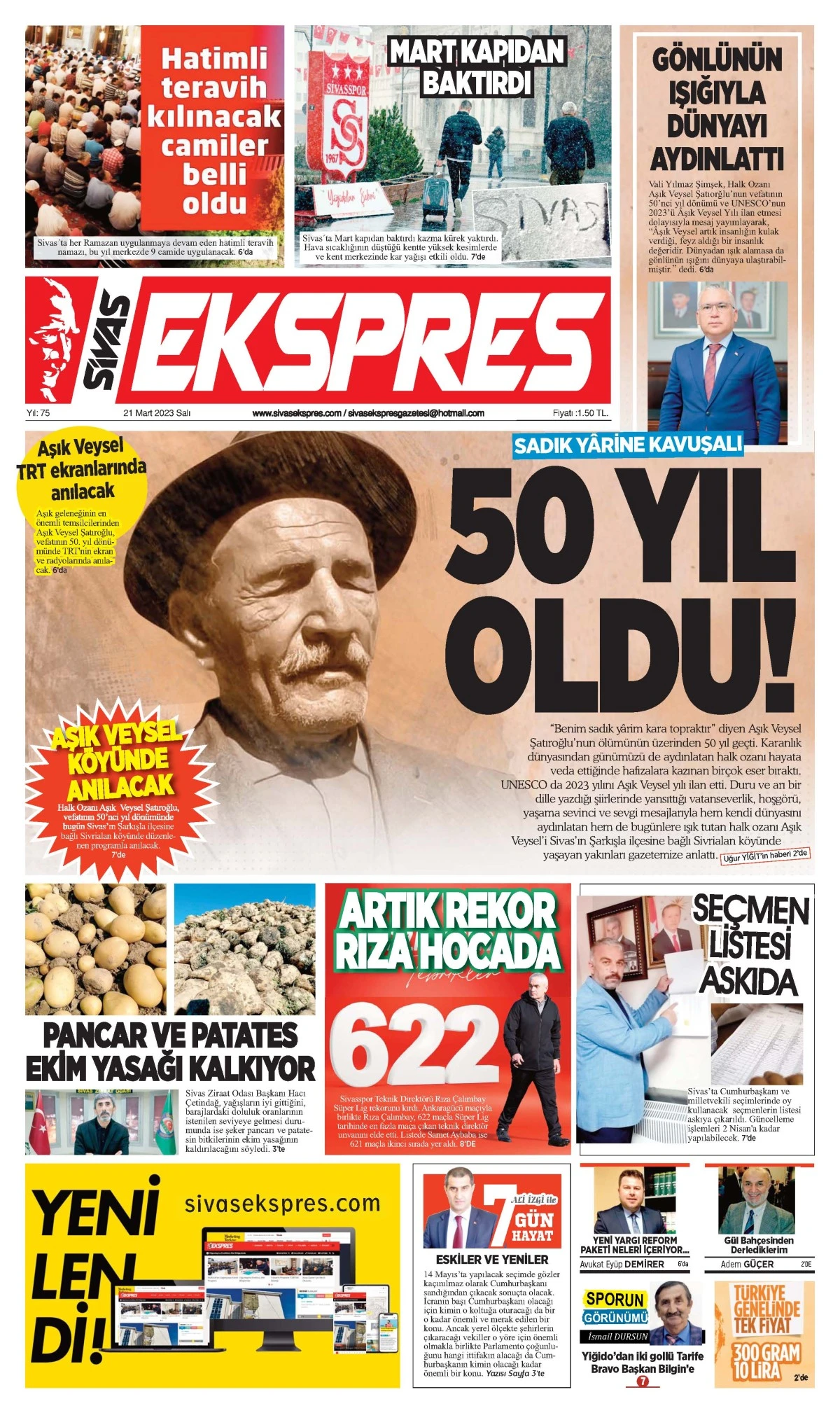 21.03.2023 Ekspres Gazetesi