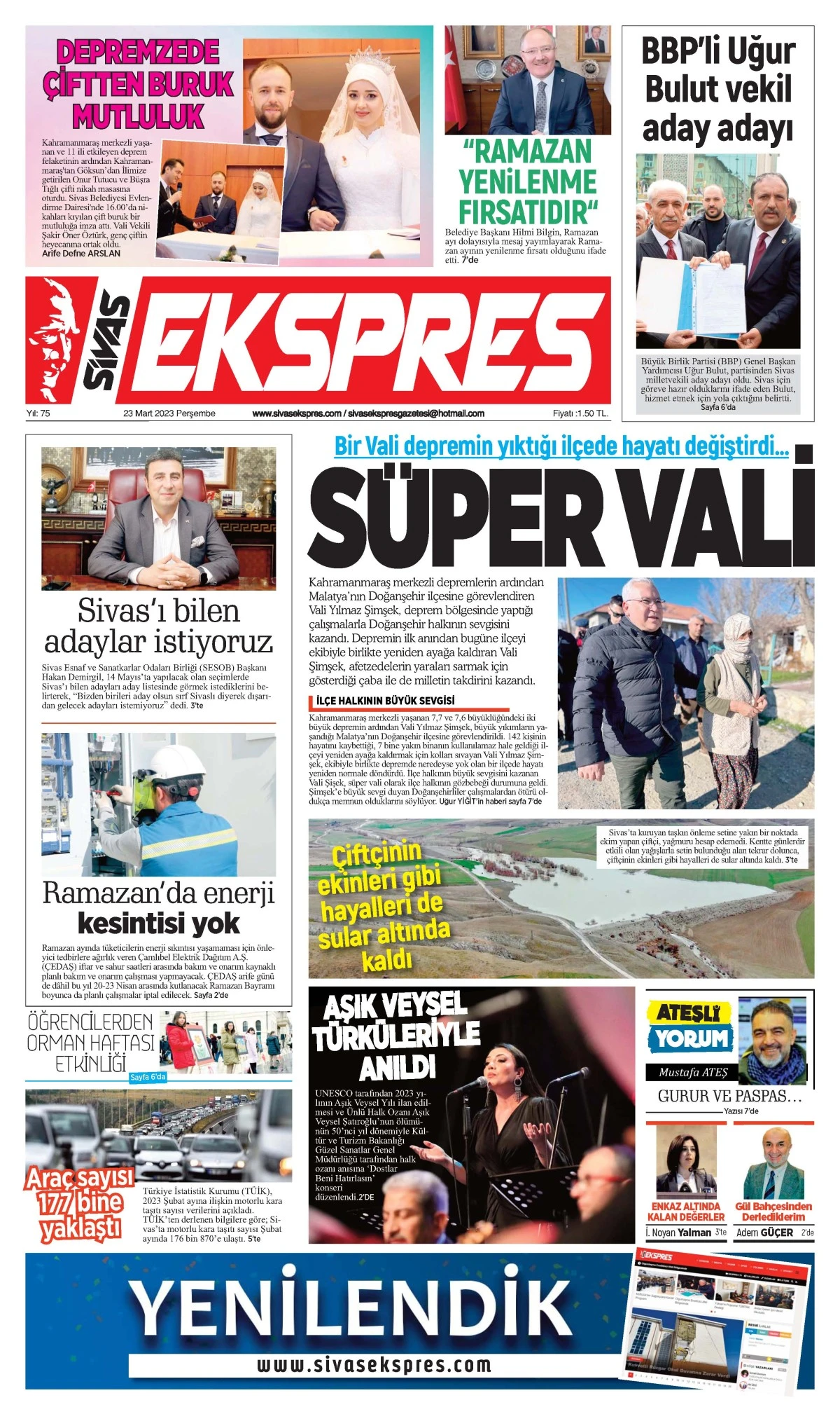 23.03.2023 Ekspres Gazetesi