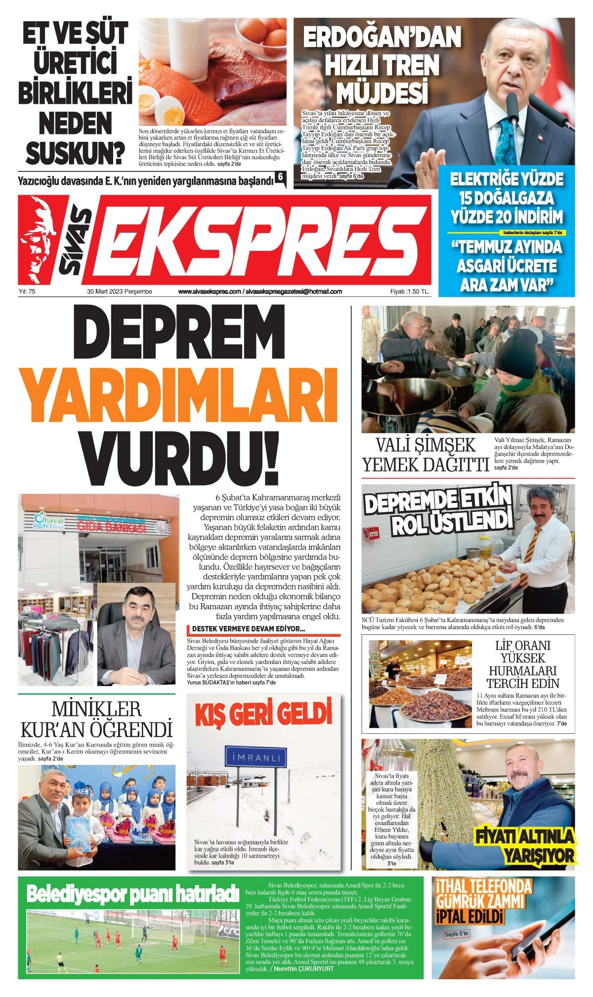 30.03.2023 Ekspres Gazetesi