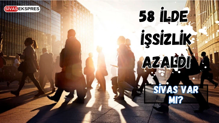 58 İlde İşsizlik Azaldı, Sivas Var mı?