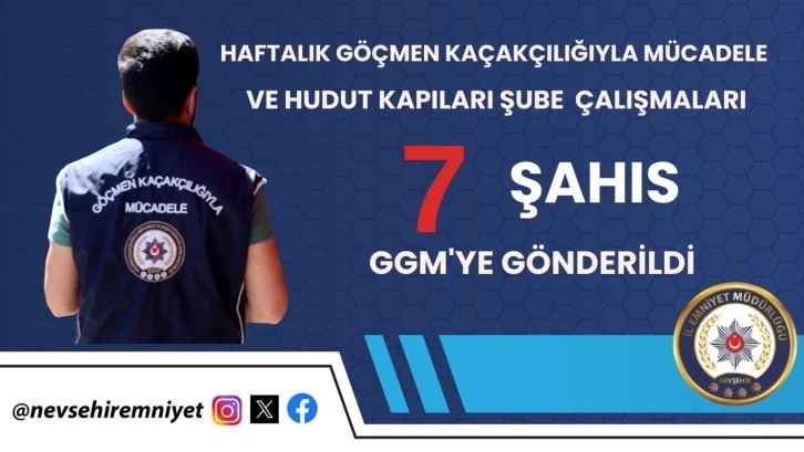 7 Yabancı Uyruklu Şahıslar Sınır Dışı Edildi 