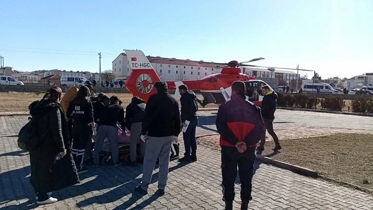 Ambulans Helikopter Ampute Hasta İçin Havalandı