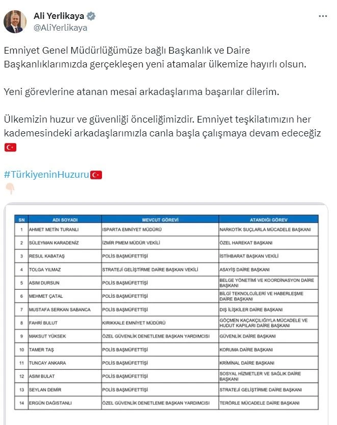 Bakan Sosyal Medyadan Tebrik Etti