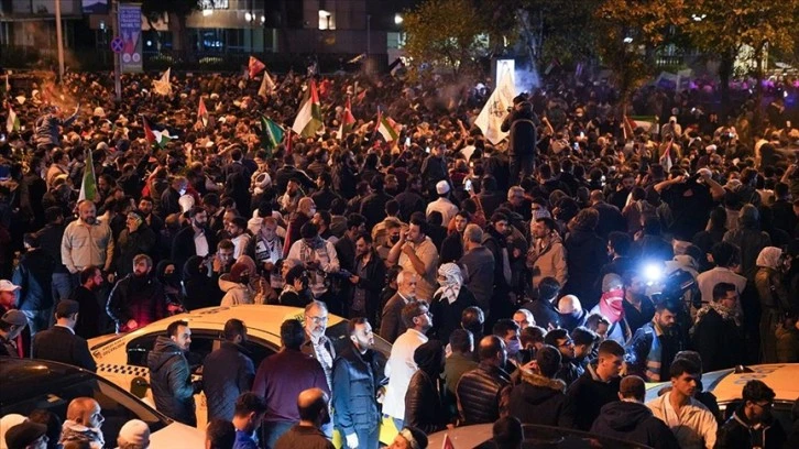 İsrail Protestosunda 63 Yaralı