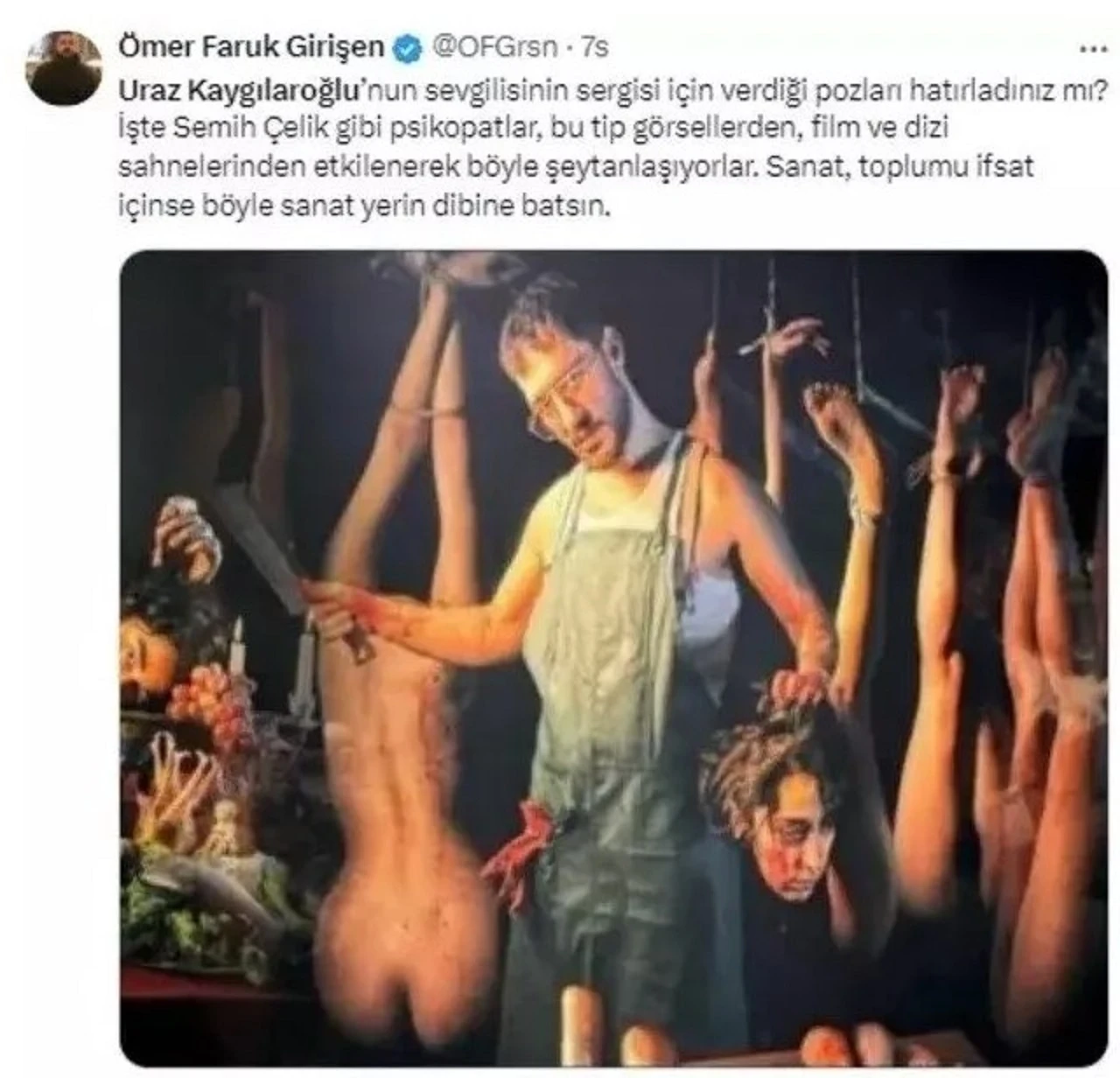 "Böyle sanat yerin dibine batsın"