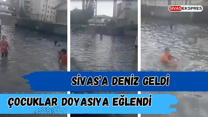 Sivas’a Deniz Geldi, Çocuklar Doyasıya Eğlendi