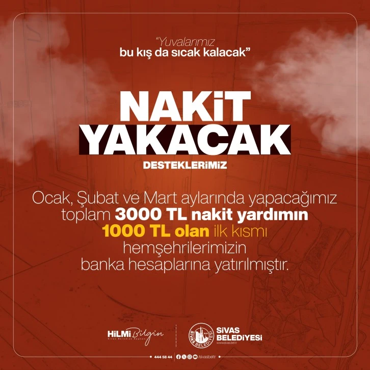 Sivas Belediyesi Yatırdı, Hesapları Kontrol Edin