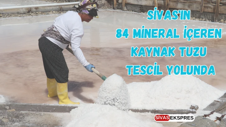 Sivas'ın 84 Mineral İçeren Kaynak Tuzu Tescil Yolunda