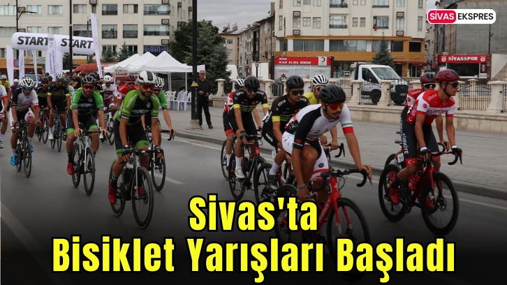 Sivas'ta Bisiklet Yarışları Başladı