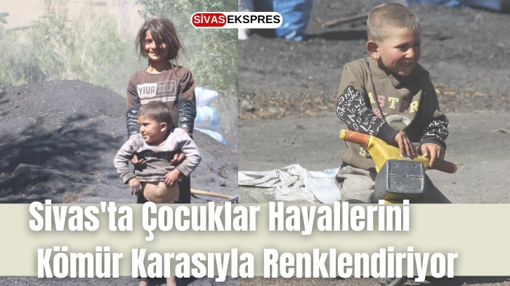 Sivas'ta Çocuklar Hayallerini Kömür Karasıyla Renklendiriyor