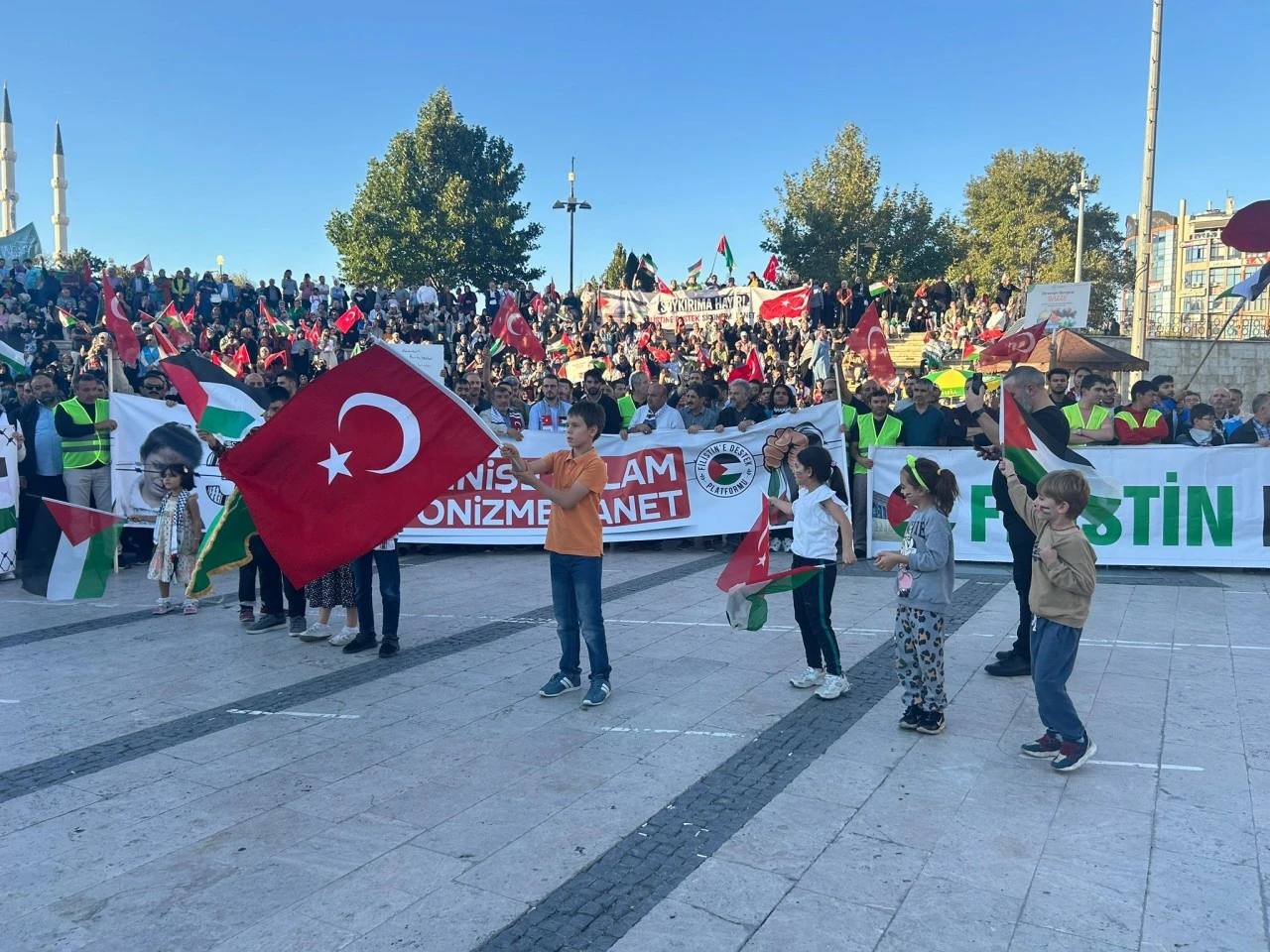 Sivas'ta Filistin'e Destek Yürüyüşü