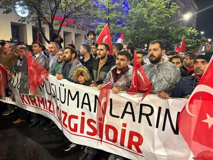 Sivas'ta Filistin'e Destek Yürüyüşü