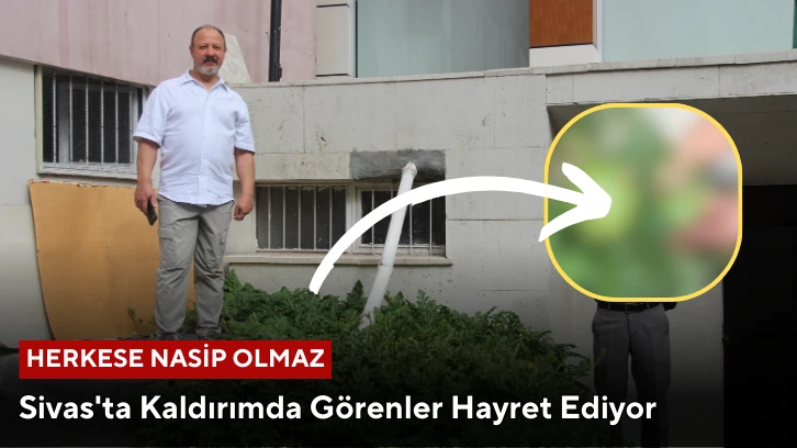 Sivas'ta Kaldırımda Görenler Hayret Ediyor