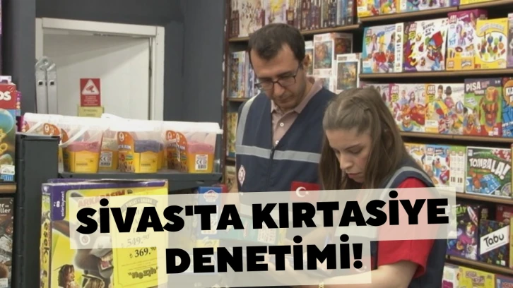 Sivas'ta Kırtasiye Denetimi!