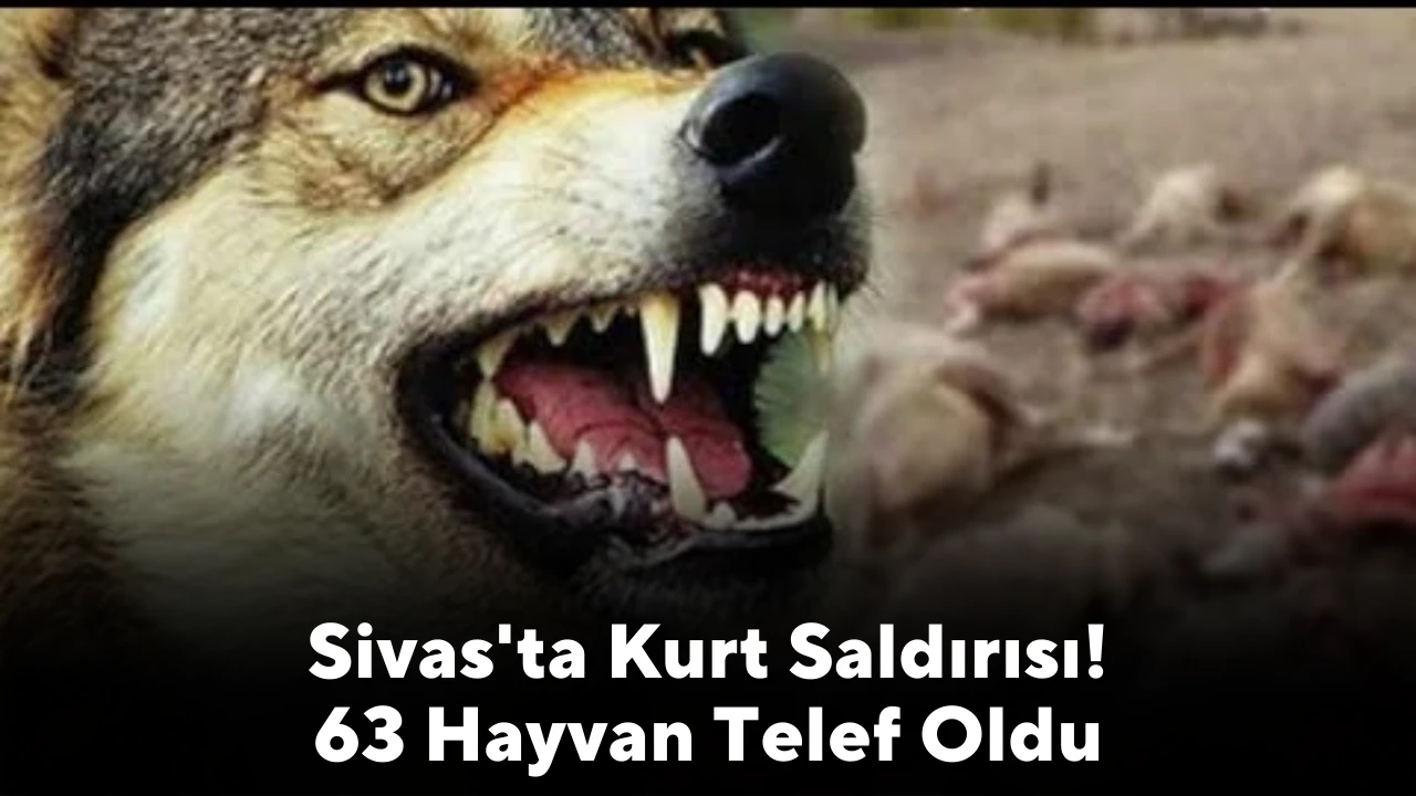 Sivas'ta Kurt Saldırısı, 63 Hayvan Telef Oldu