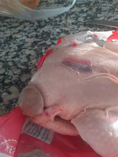 Sivas’ta Marketten Alınan Tavuk Mide Bulandırdı