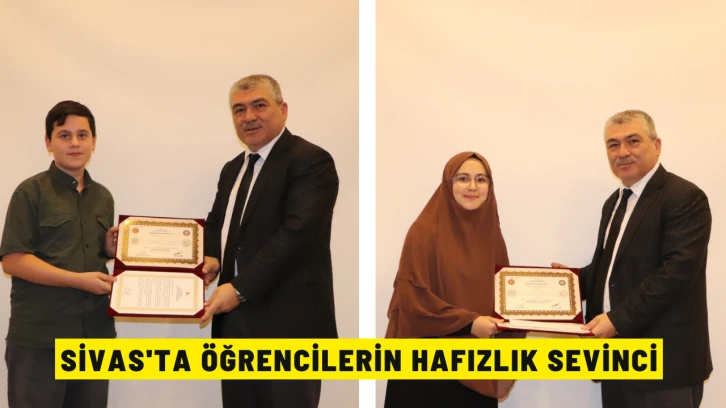 Sivas'ta Öğrencilerin Hafızlık Sevinci