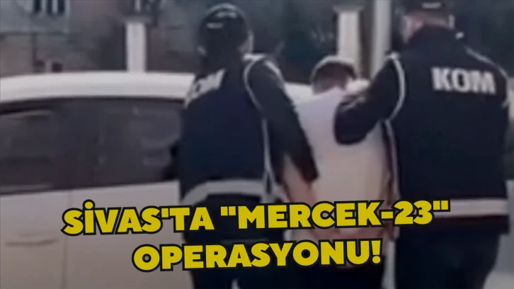 Sivas'ta &quot;Mercek-23&quot; Operasyonu!