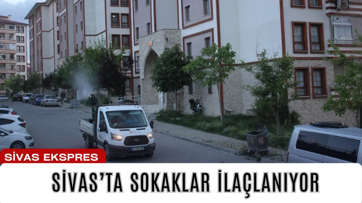 Sivas’ta Sokaklar İlaçlanıyor