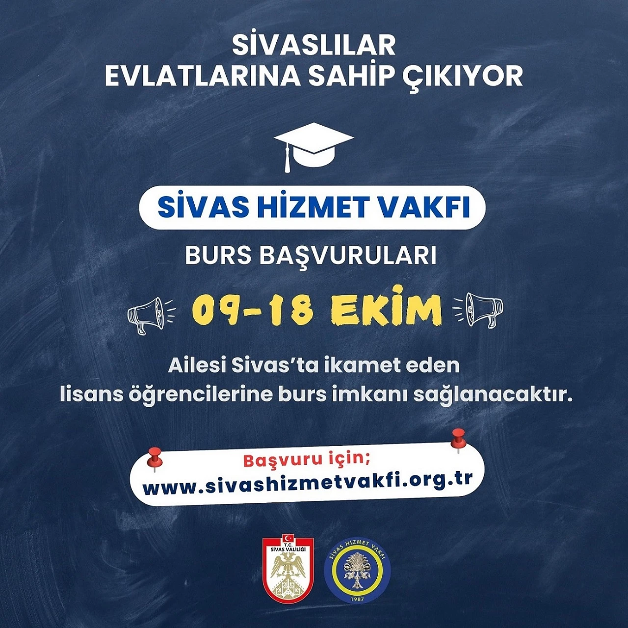 Sivas'ta Üniversite Öğrencilerine Burs