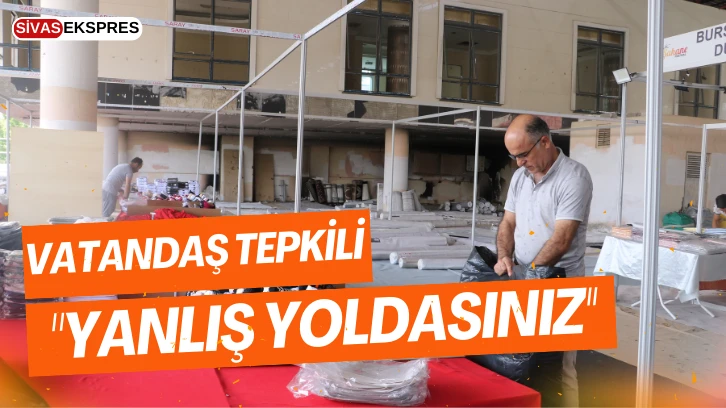 Sivas'ta Vatandaş Tepkili:  &quot;Yanlış Yoldasınız''