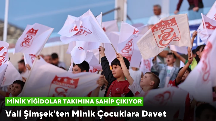 Vali Şimşek'ten Minik Çocuklara Davet