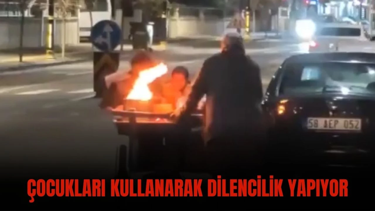 Çocukları Kullanarak Dilencilik Yapıyor