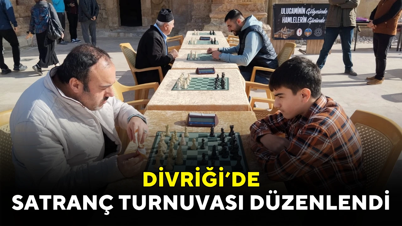 Divriği'de Satranç Turnuvası Düzenlendi 