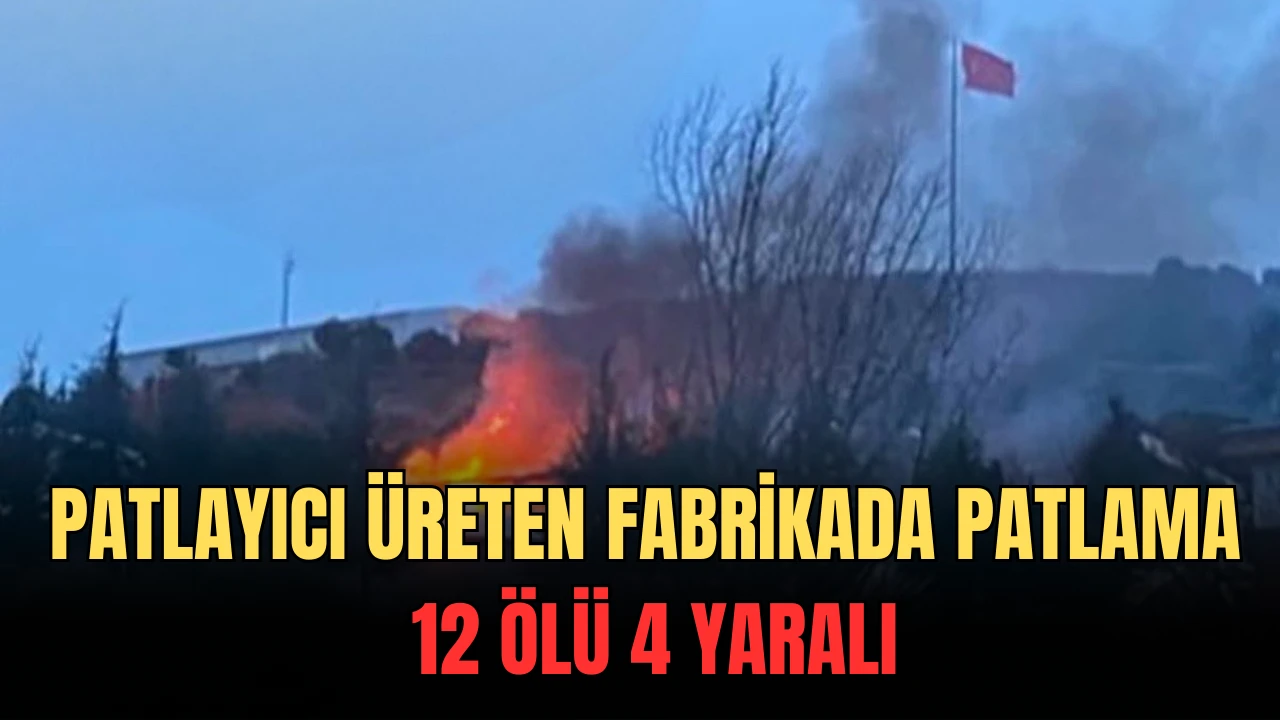 Patlayıcı Üreten Fabrikada Patlama: 12 Ölü 4 Yaralı