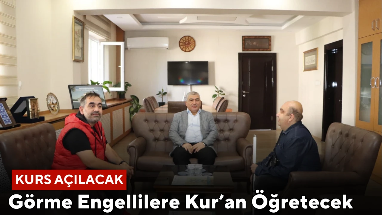 Görme Engellilere Kur’an Öğretecek