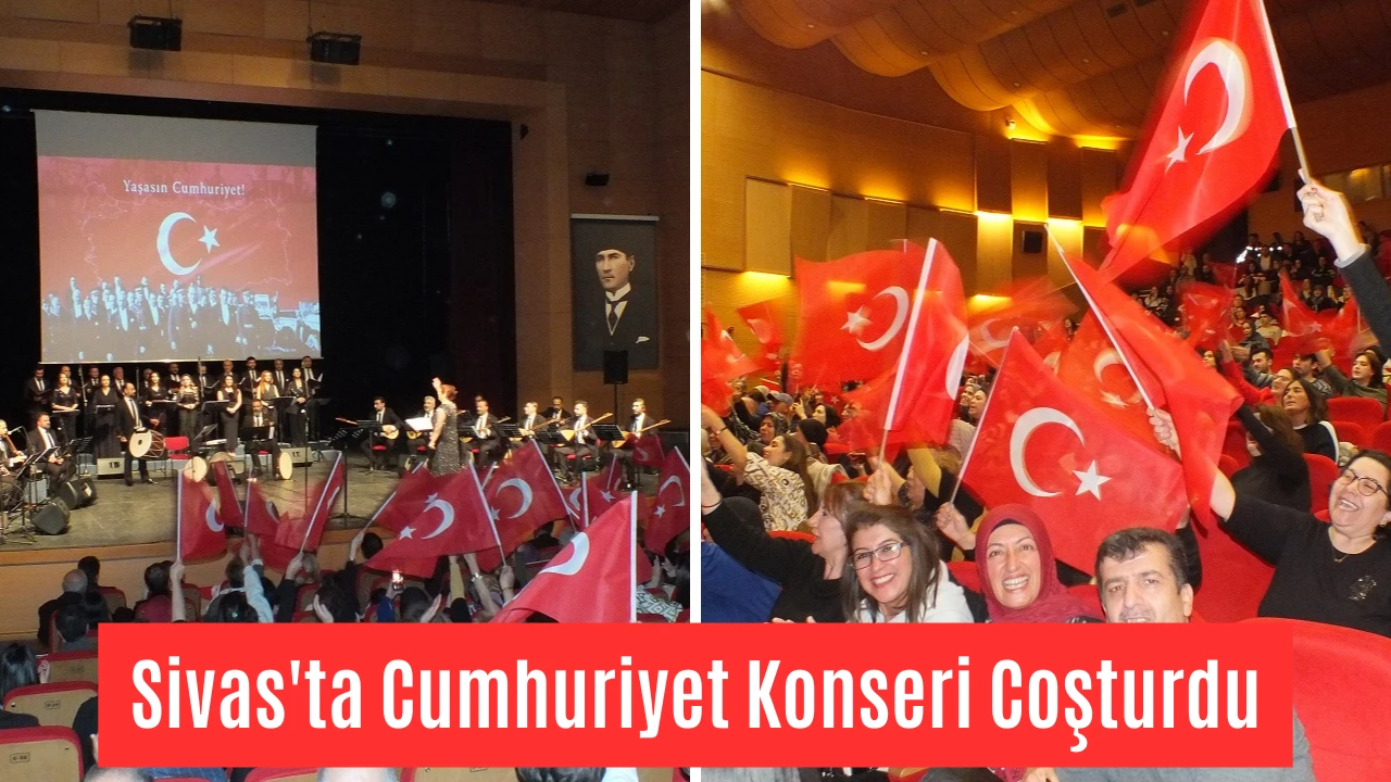 Sivas'ta Cumhuriyet Konseri Coşturdu