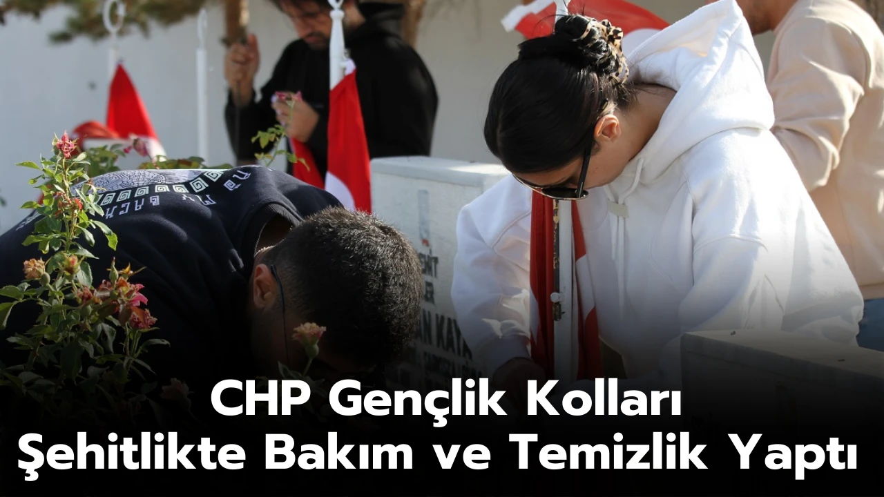  CHP Gençlik Kolları Şehitlikte Bakım ve Temizlik Yaptı 