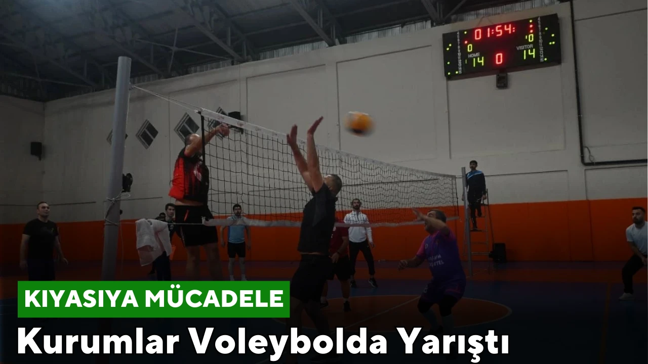 Kurumlar Voleybolda Yarıştı