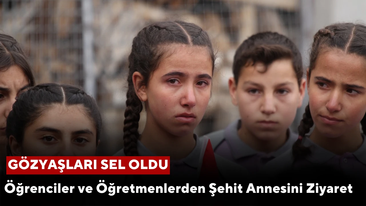 Öğrenciler ve Öğretmenlerden Şehit Annesini Ziyaret