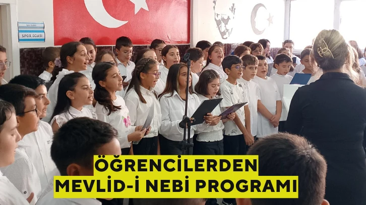 Öğrencilerden Mevlid-i Nebi Programı