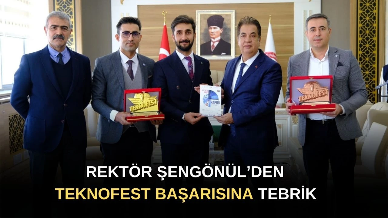 Rektör Şengönül’den Teknofest Başarısına Tebrik