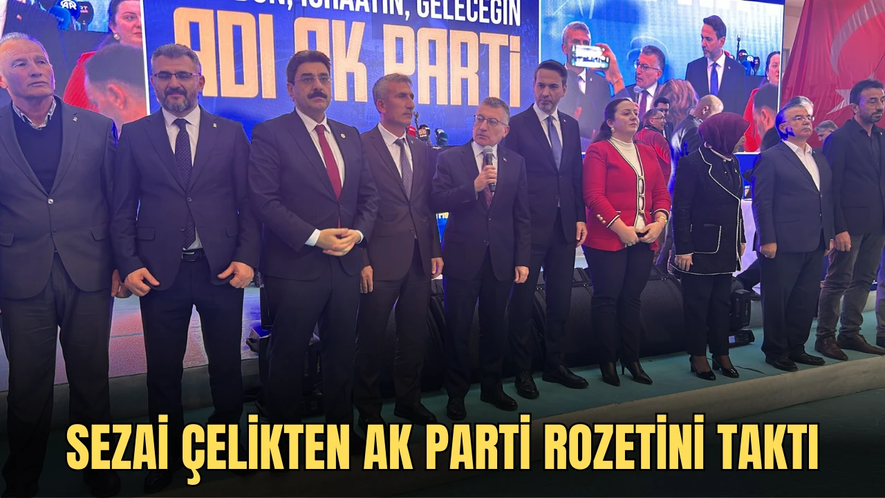 Sezai Çelikten AK Parti Rozetini Taktı