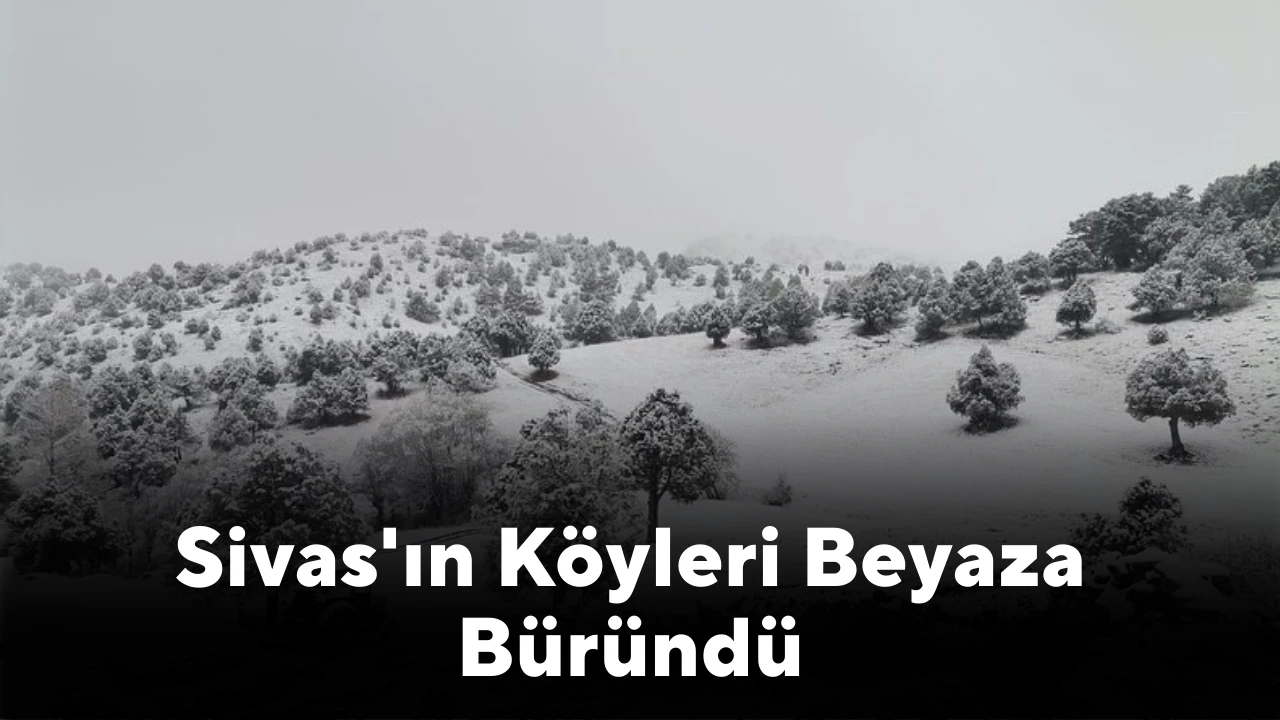 Sivas'ın Köyleri Beyaza Büründü