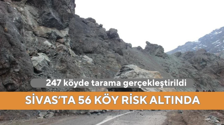 Sivas’ta 56 Köy Risk Altında