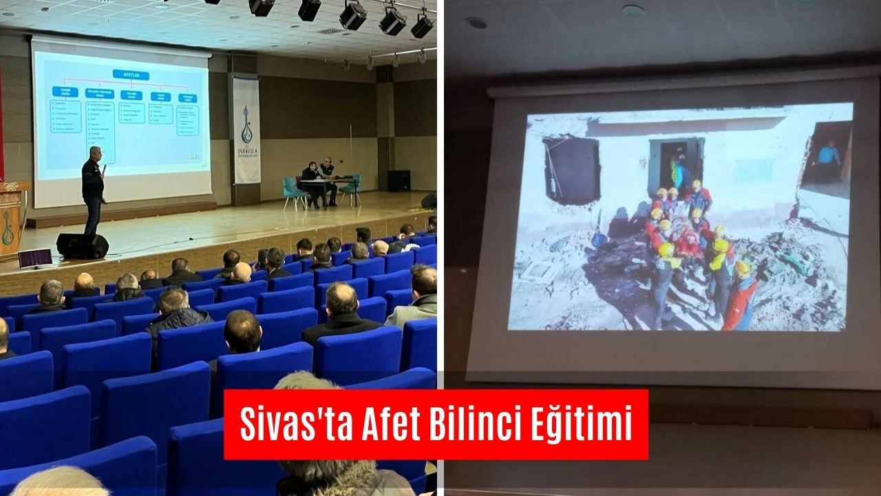 Sivas'ta Afet Bilinci Eğitimi