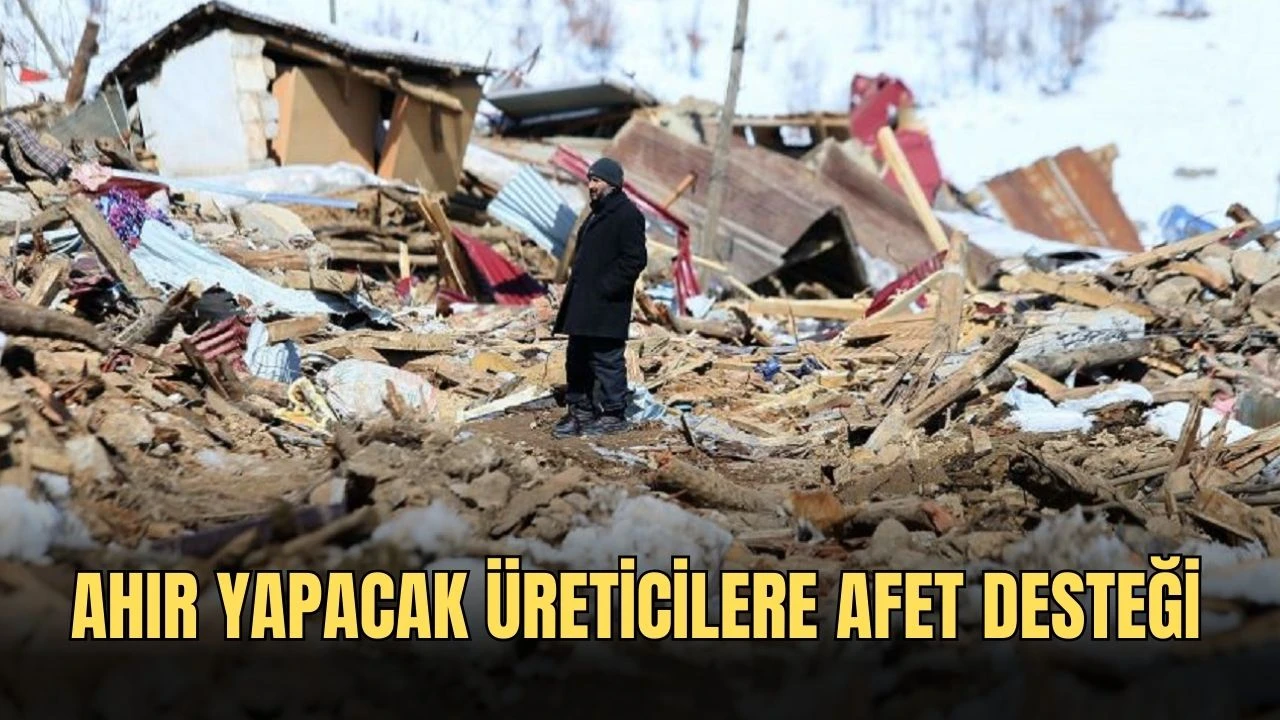 Sivas'ta Ahır Yapacak Üreticilere Afet Desteği