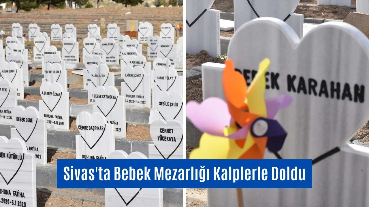 Sivas'ta Bebek Mezarlığı Kalplerle Doldu