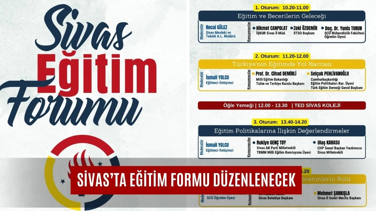 Sivas’ta Eğitim Formu Düzenlenecek