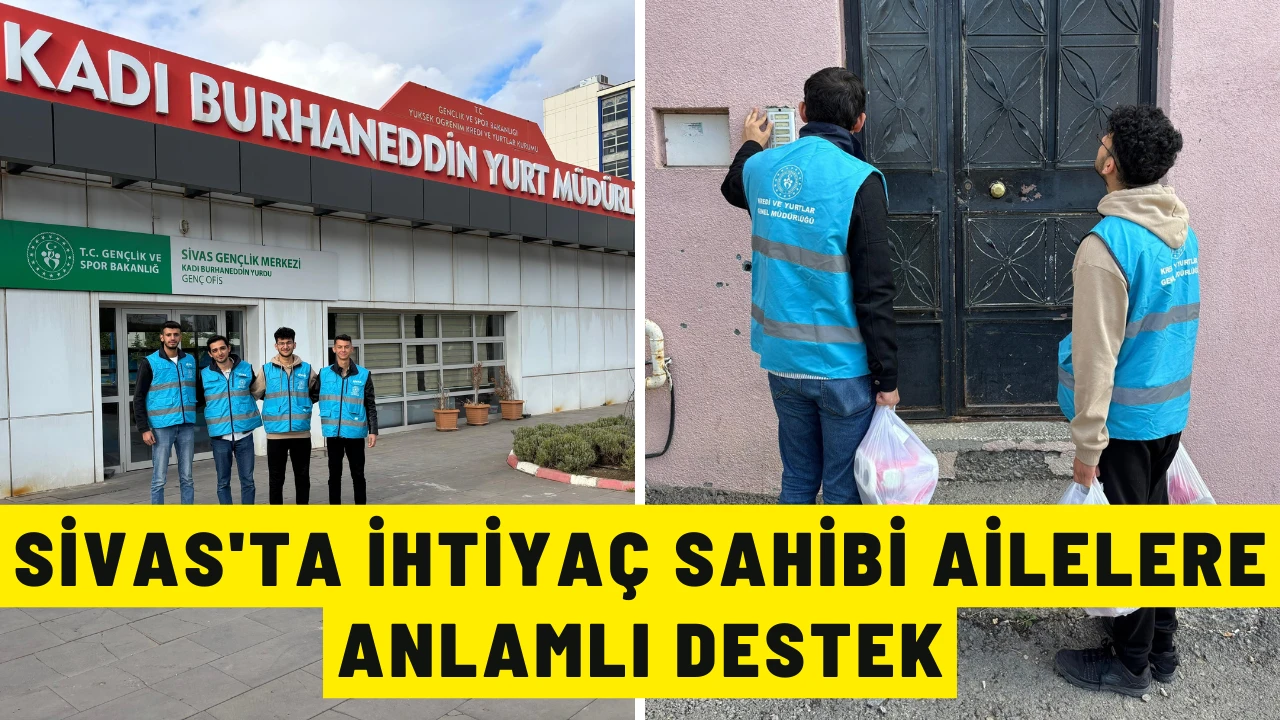 Sivas'ta İhtiyaç Sahibi Ailelere Anlamlı Destek