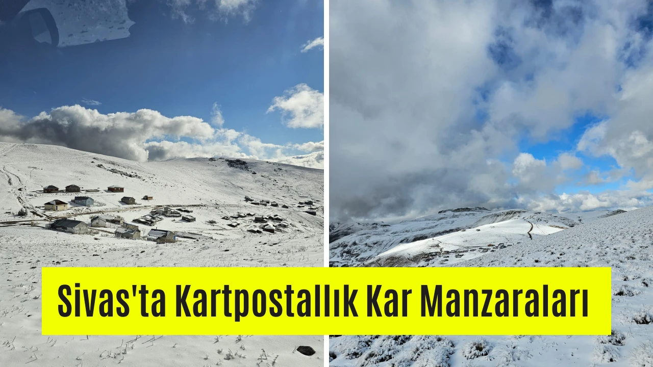 Sivas'ta Kartpostallık Kar Manzaraları 