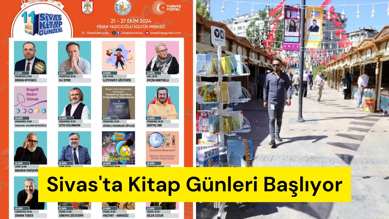 Sivas'ta Kitap Günleri Başlıyor