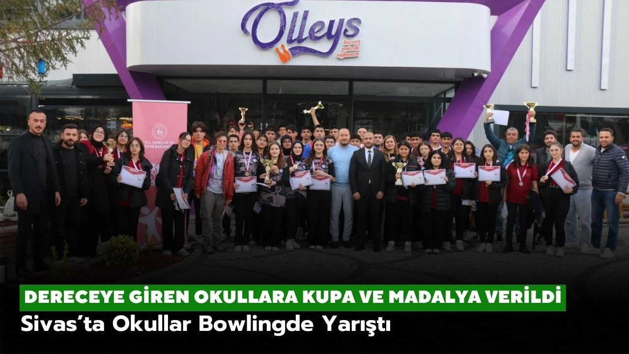 Sivas’ta Okullar Bowlingde Yarıştı