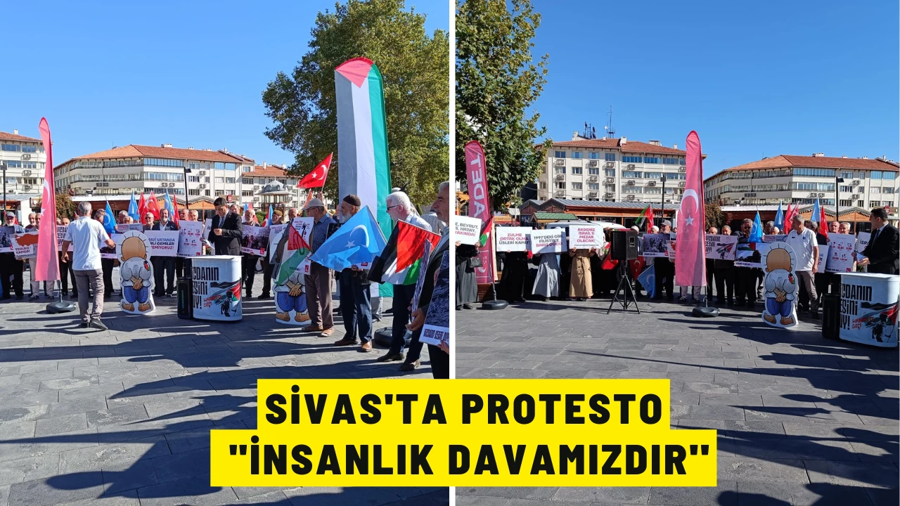 Sivas'ta Protesto: &quot;İnsanlık Davamızdır''