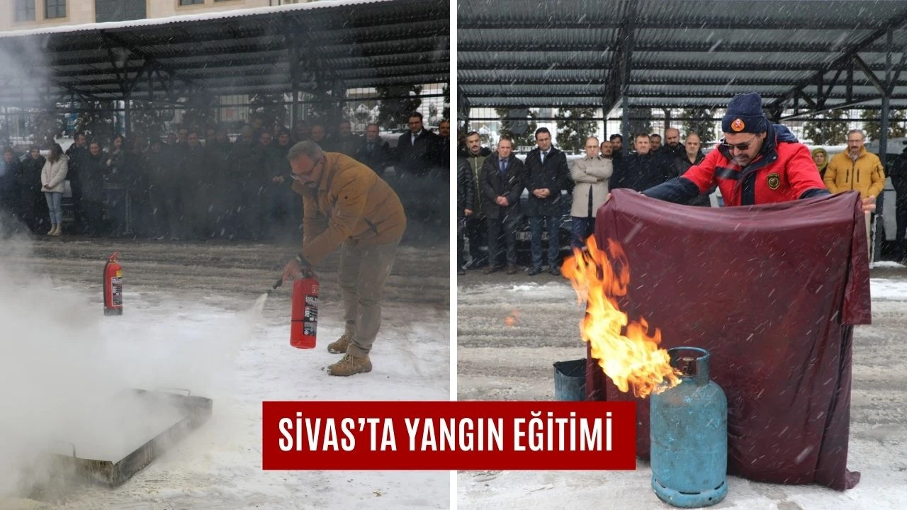 Sivas’ta Yangın Eğitimi 